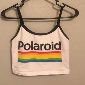 Cropped Polaroid tank top